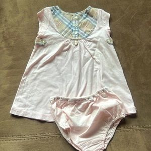 Burberry infant dress pink Sz 6m